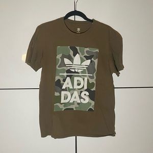 Adidas Camo Graphic Tee Men’s Medium Army Green